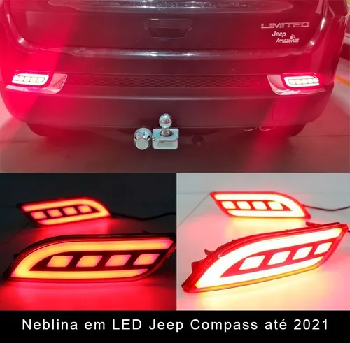 Neblina Traseiro em LED Jeep Compass 2017 à 2021