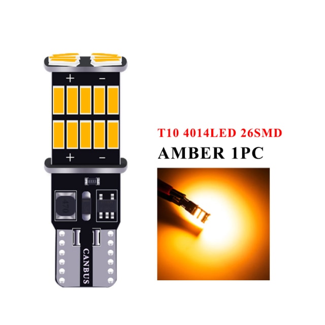 T10 W5W canbus com 26 LED's